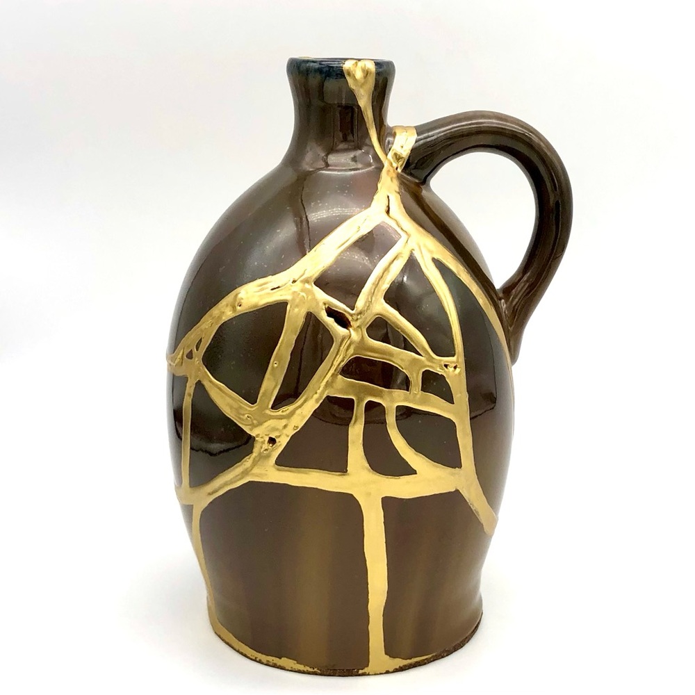 Kintsugi Musical Jug Vase Romeo And Juliet Gold Crack Anniversary Growth Gift